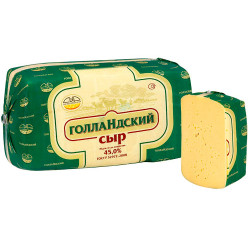 Сыр "Голландский" 45 % БЗМЖ, 1 кг.