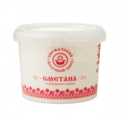 Сметана 20% ПЭТ 450 гр.